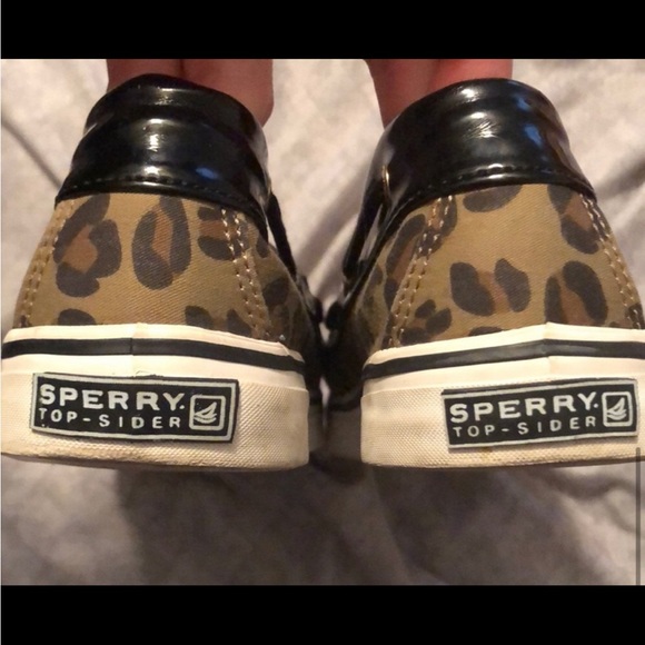 Cheetah print Sperry Top-Sider Boat shoe - Picture 2 of 6